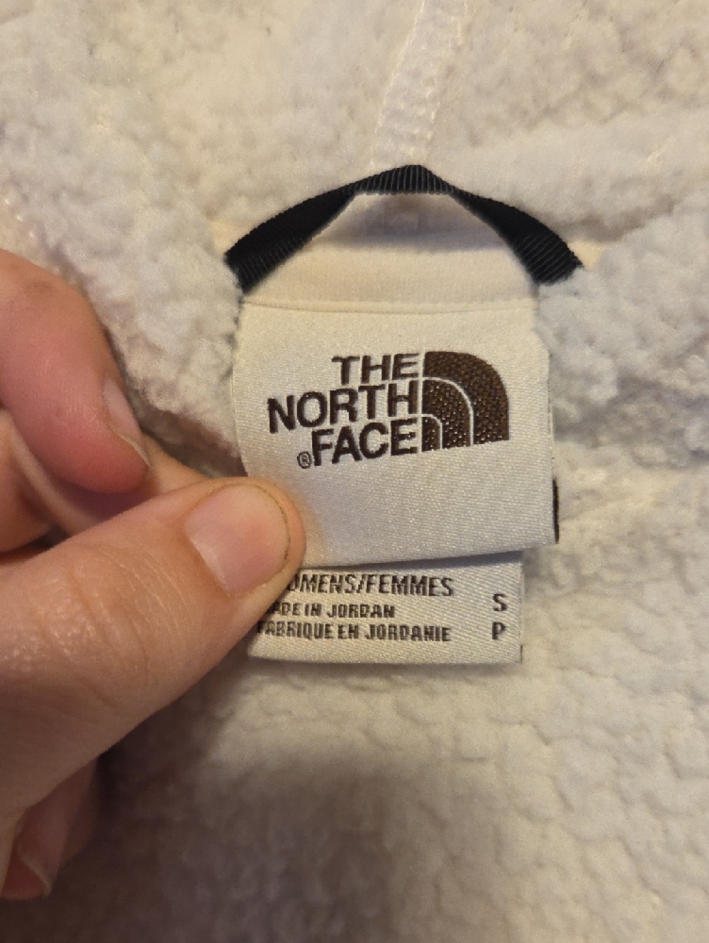 The North Face Ivory Sherpa Hoodie Pullover - Picture 2 of 2